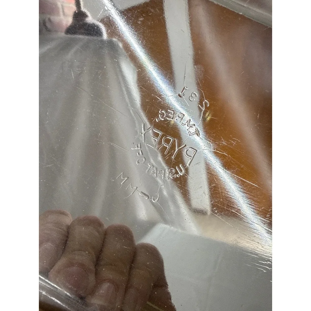 Pyrex vintage clear